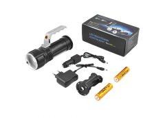 ліхтарик Police на 2 акум. 18650, zoom, зар. 220V/12V, White+Red  S912-XPE+COB