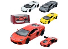 машина Kinsmart мет. інерц. Lamborghini Aventador 12,5см., гум. кол. в кор. 16х7...