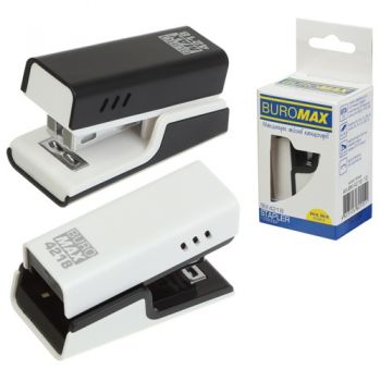 степлер Buromax №24 пластиков. міні, до 20арк., 6,7х3,2х4,3см.  ВМ.4218  (24/288)