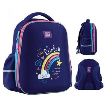 рюкзак GoPack Education напівкаркасний 165M-1 Cute Rainbow 38х28х13см.  (6)