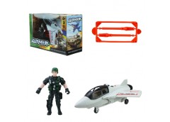 військовий набір літак, аксесуари, в кор. 27,5х11,5х18см.  BL2305  (36)