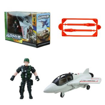 військовий набір літак, аксесуари, в кор. 27,5х11,5х18см.  BL2305  (36)