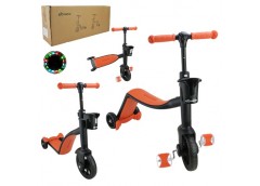 самокат 2в1 (велобіг/самокат), колеса EVA, помаранчевий, в кор. 63х18х26см.  SC8...