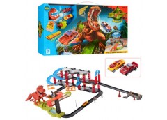 трек 2 машинки, динозавр (звук - англ.), на батар. в кор. 75х39х8,5см.  8899-93 ...
