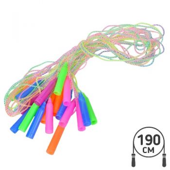 скакалка 1,9м., ПВХ, ручки пластик  MS 4385  (200)