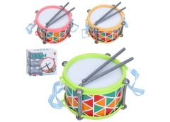 барабан 21,5х11см., 2 палички, ремінець, в кор. 20,5х19х11,5см.  2018Т  (36)