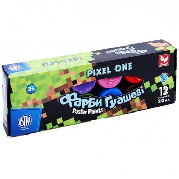 гуаш Школярик Pixel One 12кол./20мл.  301221006  (10)