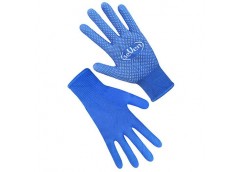 рукавиці Seven синтетичні сині з ПВХ крапкою  69057  (12/1200)