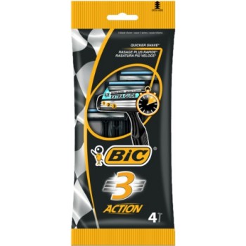 станок для гоління BIC 3 Action набір  4шт, ціна за набір 