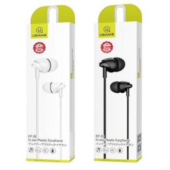 навушники Usams In-ear Plastic Earphone 1.2M  EP-39