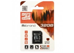 карта пам`яті Mibrand micro SDHC 32Gb Class10 + адаптер