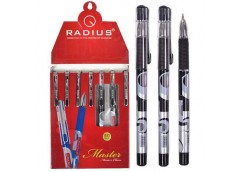 ручка Radius Master кульк. масл. чорна  (10/1440)