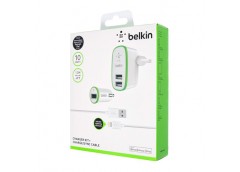зарядний пристрій Belkin на 2 USB + автомобільний зар. пристрій + шнур Lightning...