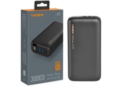 аккумулятор Power Bank Videx 30000mAh, 22,5W, чорний  VPB-297-B