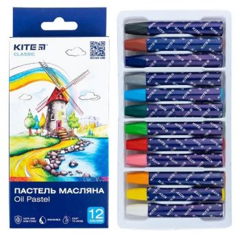 пастель олійна Kite Classic 12кол.  К-071  (12/144)