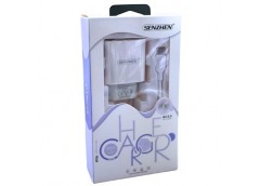 зарядний пристрій 2в1 + кабель Type-C + Lightning  TC41-2  (360)