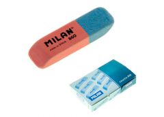 гумка Milan 860 прямокутна червоно-синя 4,7х1,4х0,7см. (уп.-60шт.)  (60/1500)