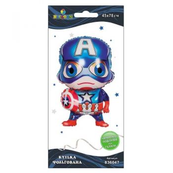 кулька фольгована Pelican Капітан Америка 78см.  836047