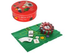 настільна гра покер, 240 фішок (з номіналом), 2 колоди карт, сукно, в мет. кор. ...