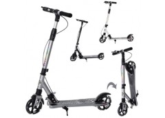 самокат алюм., 2 кол. ПУ 145мм.-св., кермо 81/91см., підн. 50/27х12см., підставк...