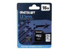 карта пам`яті Patriot LX Series micro SDHC 16Gb Class10  UHS-I + адаптер