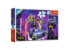 пазли Trefl   60 елем. Бетмен і його автомобілі  17400
