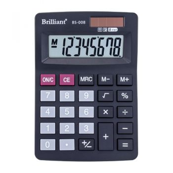 калькулятор Brilliant BS-008 настільний 12,7х8,8х2,6см.  (20)