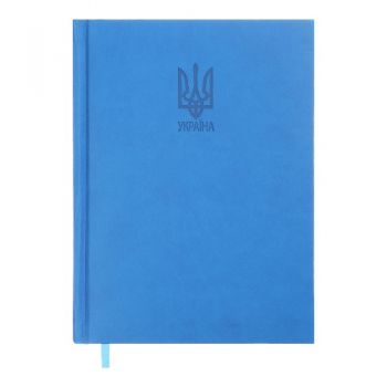 щоденник Buromax HERALDRY світло-синій, датований на 2025 рік, А5, штучна шкіра/поролон  ВМ.21128-02