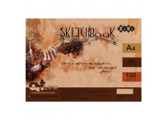 скетчбук Zibi Art Line А4/40арк. на спір., білий блок 100гр./м2   ZB.1486  (10)