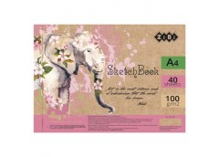 скетчбук Zibi Art Line А4/40арк. на спір., білий блок 100гр./м2   ZB.1487  (10)