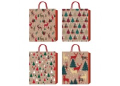 пакет подар. Buromax паперовий новорічний 18х23х8см., тиснення фольгою  ВМ.20001...