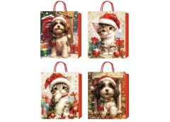 пакет подар. Buromax паперовий новорічний 18х23х8см., тиснення фольгою  ВМ.20001...