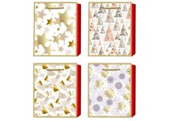 пакет подар. Buromax паперовий новорічний 18х23х8см., тиснення фольгою  ВМ.20001...