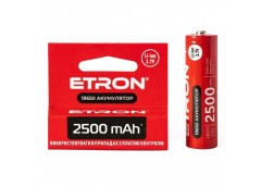 акумулятор Etron Li-ion 18650 3,7V 2500mAh