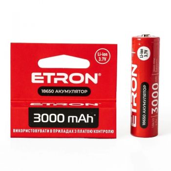 акумулятор Etron Li-ion 18650 3,7V 3000mAh