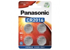 батарейка Panasonic таблетка CR2016  3V  1x4 бліст. (4/48)
