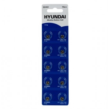 батарейка Hyundai AG- 1 таблетка 1х10 на бліст.  (10/200)