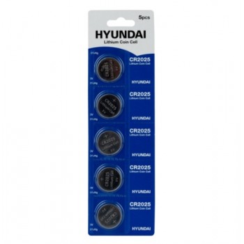 батарейка Hyundai CR2025 таблетка 1х5 на бліст.  (5/100)