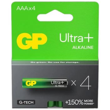 батарейка GP Ultra Plus Alkaline LR 03  1x4 бліст.  (4/40/320)