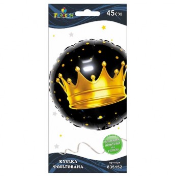 кулька фольгована Pelican Корона 45см.  835152