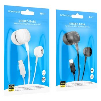 навушники Borofone Type-C Delicious universal digital earphones з мікрофоном  BM77C