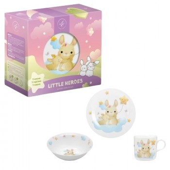 набір дитячого посуду Limited Edition Bunny  3 предм. в кор.  С724