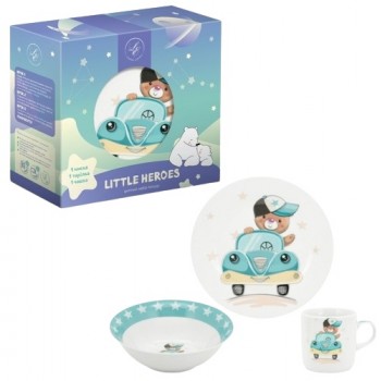 набір дитячого посуду Limited Edition Little Driver  3 предм. в кор.  С672