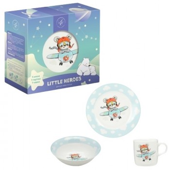 набір дитячого посуду Limited Edition Little Pilot  3 предм. в кор.  С772