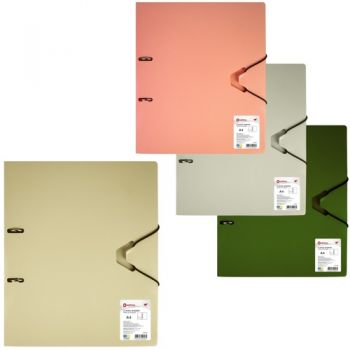 тека Optima O35440 з 2-ма кільцями + гумка, пласт. А4, фактура 