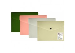 тека Optima O35262 конверт на кнопці, пласт. А5, непрозорий, фактура 