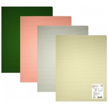 тека Optima O32139 з 10-ма файлами, пласт. А4, фактура 