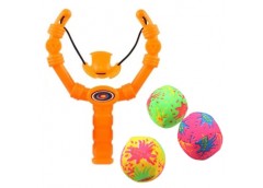 рогатка з трьома м`якими кульками в кул. 18х13,5х2см.  XG88-23  (258/516)