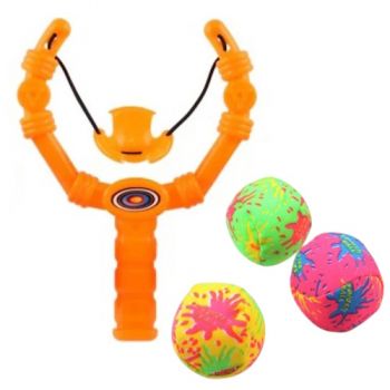 рогатка з трьома м`якими кульками в кул. 18х13,5х2см.  XG88-23  (258/516)