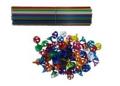 палочки для шариков цветная с держателем, уп.-100шт (цена за 1шт.)  1302-3040/30...
